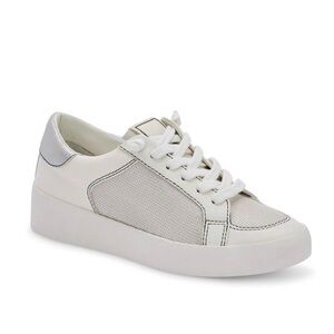 Dolce Vita Ledger Leather Sneaker in Off White Size 8